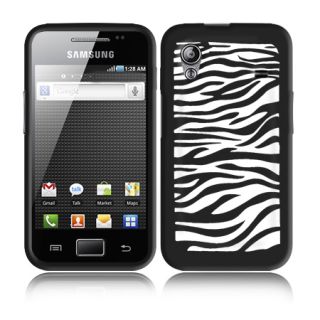Black Silicone Zebra Case for Samsung Galaxy Ace S5830