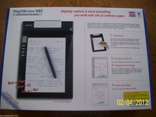 Acecad Digimemo 692 Digital Notepad with Memory New