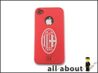 AC Milan Football Team Logo for I Phone 4 4S Metal Alumor Case Cover 