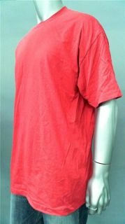 ALSTYLE Apparel Activewear Mens Cotton Basic T Shirt Sz 2XL Red Short 