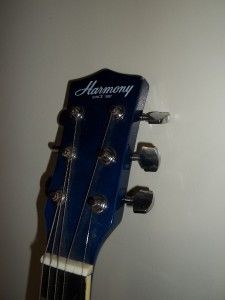 harmony acoustic s guitar mdl 01252 blue
