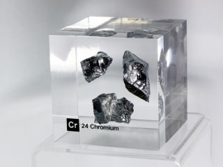 Acrylic Element Block Chromium Display Sample