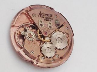 Vintage Accurist Watch Movement Mechanical 21 Jewels