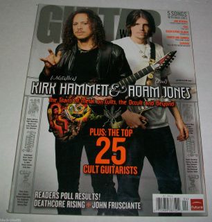    WORLD April 2009 Metallica Kirk Hammett Tool Adam Jones Savatage tab