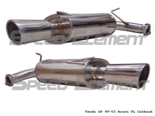Acura TL 99 00 01 02 03 Type s Axle Back Exhaust JDM Oval Dual 