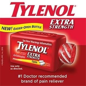 Tylenol Extra Strength Acetaminophen Pain Reliever Fever Reducer   325 