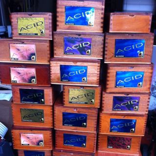 Acid Wooden Cigar Box Large Lot of 30ASSORTED