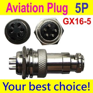 Aviation Plug Male Female Panel Power Chassis Metal Connector 16mm 5 