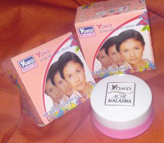 pcs. of Yoko Acne Melasma Cream Herbal Formula, Hydroquinone Free 