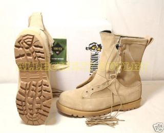 ADDISON US Army GORETEX ACU Desert Tan COMBAT BOOTS 15 5R NIB