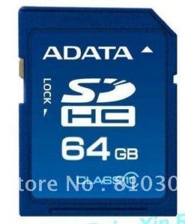 64GB Class 10 SDHC HC SD ADATA Flash Memory Card 64 GB G 64G SHIPPING 