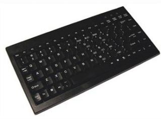 Adesso ACK 595UB Mini Wired Keyboard USB QWERTY Black 12 Function Keys 