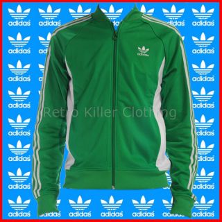 Adidas Originals Superstar Archive Sports Green Tracksuit Track Top 