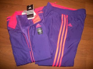 NWT Girls Adidas Training Wind Suit w ClimaProof Wind Size M 10 12 XL 