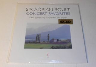 SIR ADRIAN BOULT Concert Favorites NEW SEALED 180g Chesky CR53 Vinyl 