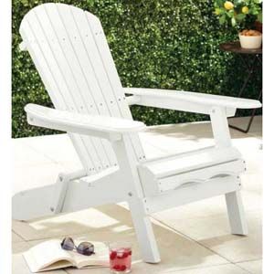 Merry Products Painted Folding Adirondack Lawn Chair