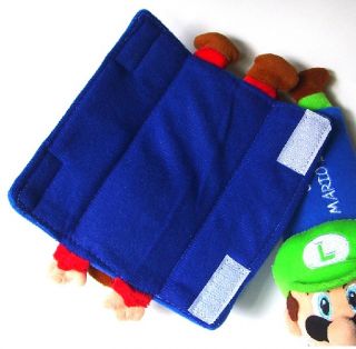Pair Super Mario Bros Plush Mario Doll Car Seat Belt Cover