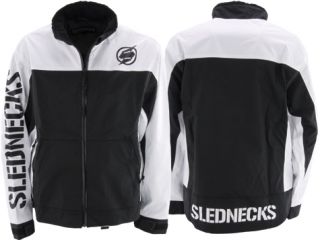Slednecks Defender Snowmobile Jacket Shell White Medium