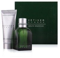 Vetiver Hombre by Adolfo Dominguez Gift Set 120ml EDT Aftershave Balm 