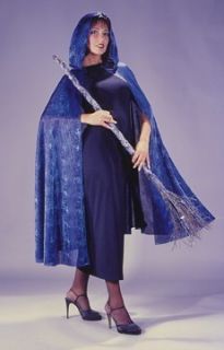   Web Glitter Cape Cloak Robe Adult Witch Costume Accessory