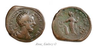 Marcus Aurelius Roman Orichalcum Sestertius Coin Big 32mm 28g Salus 