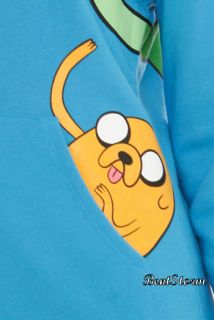 NEW Adventure Time Finn & Jake I AM FINN Zip Costume Hoody Hoodie 