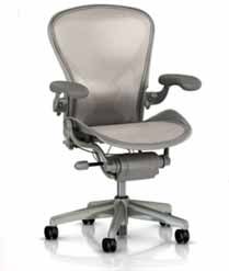Herman Miller Aeron Chair Titanium Quartz Posturefit B