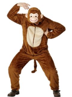 Adults Unisex Monkey Animal Smiffys Fancy Dress Costume M
