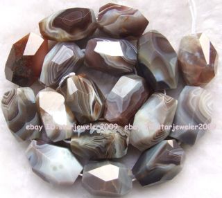   agate see photo size shape approx 14x20mm nugget amount one string