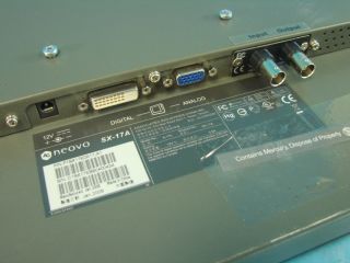 Neovo SX 17A Flat Panel P1SX17E0A11 A1 12V 17 Computer Monitor Parts 