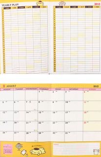   Schedule Book Monthly Planner Agenda Diary Face B6 w Stickers