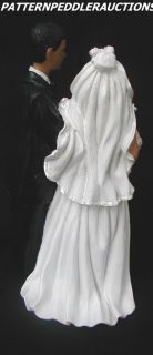 African American Black Bride&Groom Wedding Figurine NIB
