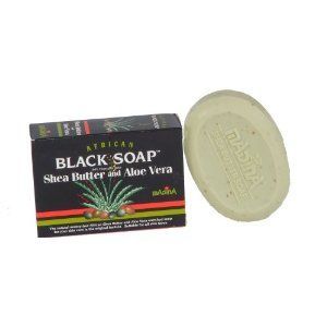 Madina African Black Soap with Shea Butter Aloe Vera