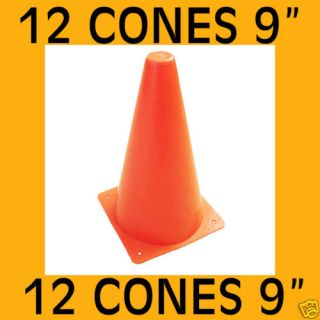 Set of 12 Cones 9 9 inch Dog K 9 Agility Training