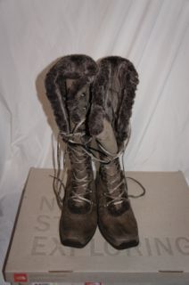 North Face Womens Adrianne IV Winter Boots Brown Sz 9 5