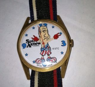Vintage Spiro Agnew Watch Swiss Made
