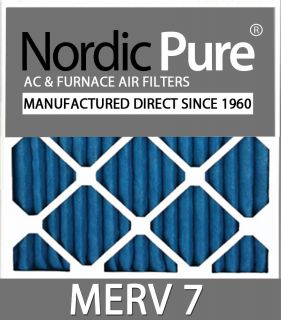 25x25x1 Merv 7 Air Conditioner Furnace Filters Qty 6