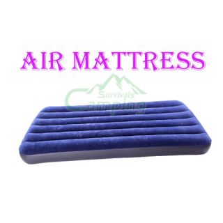 Camping Mat Mattress Air Bed Outdoor Inflatable Sleeping Pad Plastic 