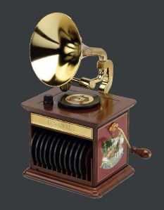 New Mr Christmas New for 2012 Harmonique Replica of A Gramophone 23672 