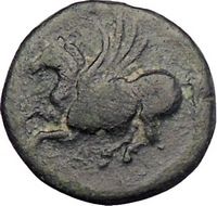 Syracuse Sicily 317BC Agathocles Apollo Pegasus Winged Horse Ancient 