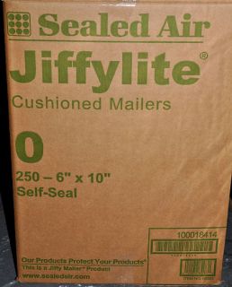 250 0 6x 10 Jiffylite Bubble Mailers Envelope Jiffy