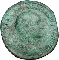 GORDIAN II AFRICANUS,+April 12th,238AD.,reign only 21days.Sestertius 
