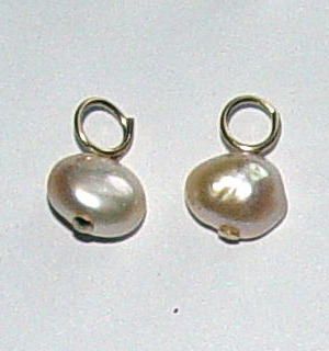 7mm Pink Pearl Interchangeable Earring Jacket Charms YG