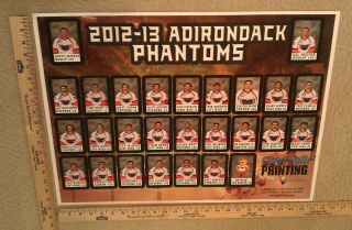 Adirondack Phantoms AHL 2012 13 Team Poster Philadelphia Flyers Minor 