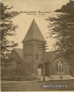 1912 AKRON, INDIANA Methodist Church POSTCARD