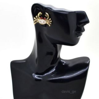   Jewelry Pretty Golden Crab Earring Stud AHN Pretty gift for girls Kids