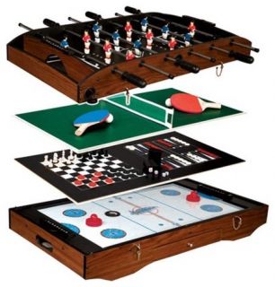   in 1 Game Center Table Tennis Air Hockey Foosball Chess