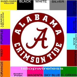   Decal Sticker Cornhole Choose Size Color Alabama Crimson Tide