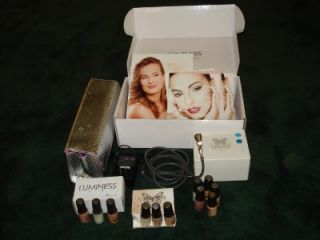 Used Luminess Air Makeup Beauty Airbrush System with Makeup Travel Bag 