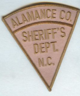 Alamance County North Carolina Sheriffs Department Patch